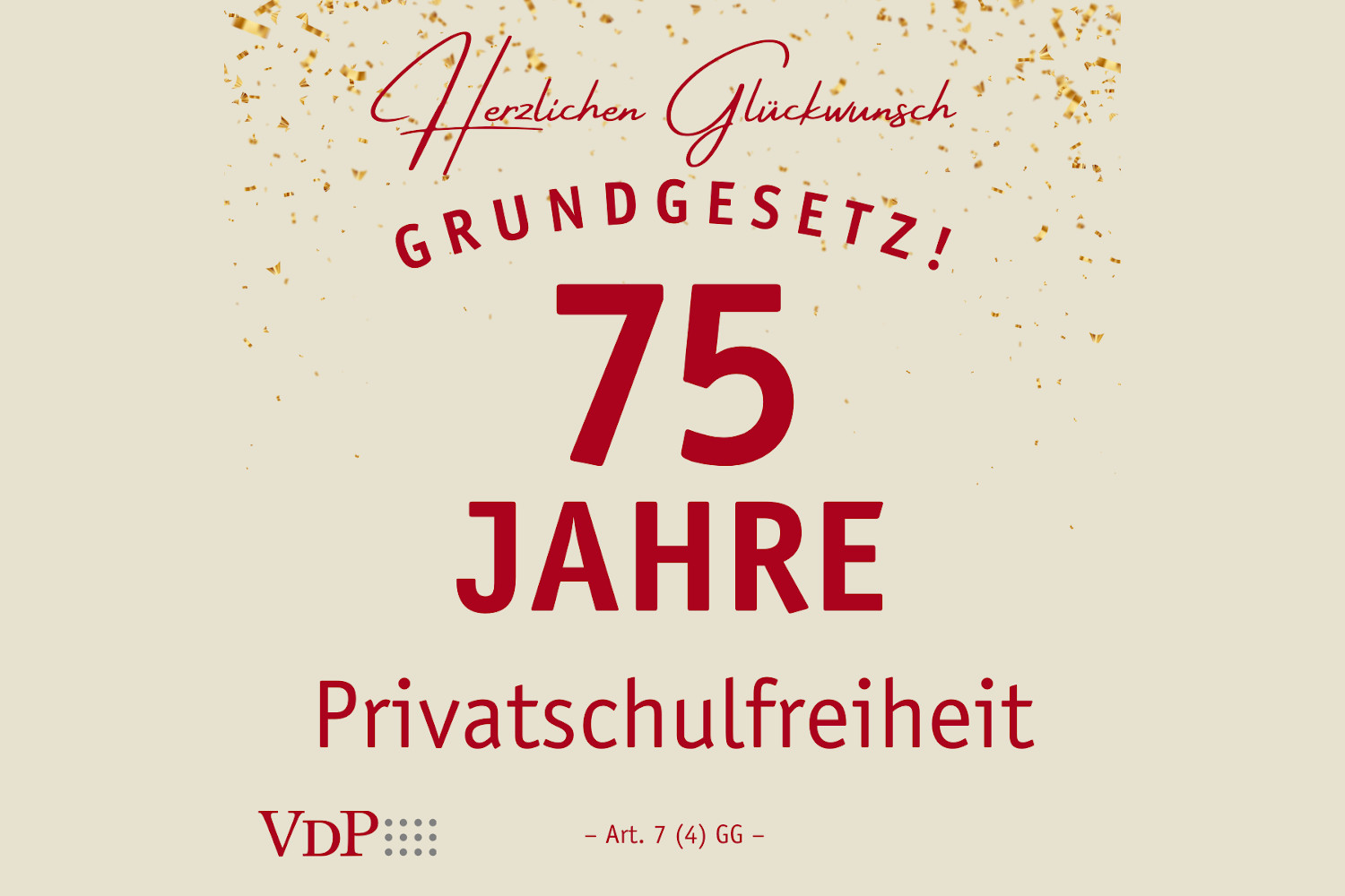 75 Jahre Privatschulfreiheit // Leipziger Erklärung des VDP